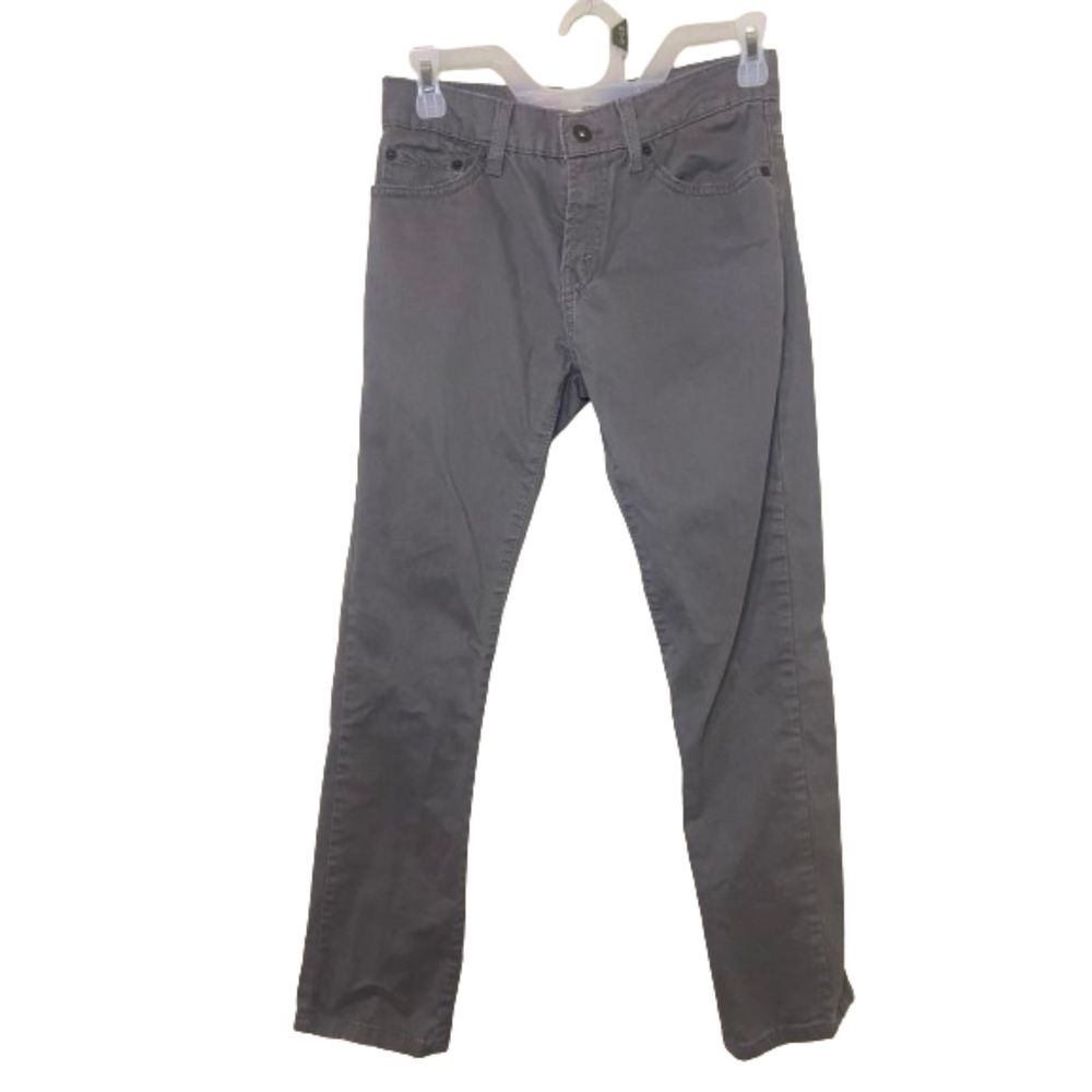 Vintage Levi's White Tab 60's Slim Striaght Button Fly Solid Gray Jeans- W 27